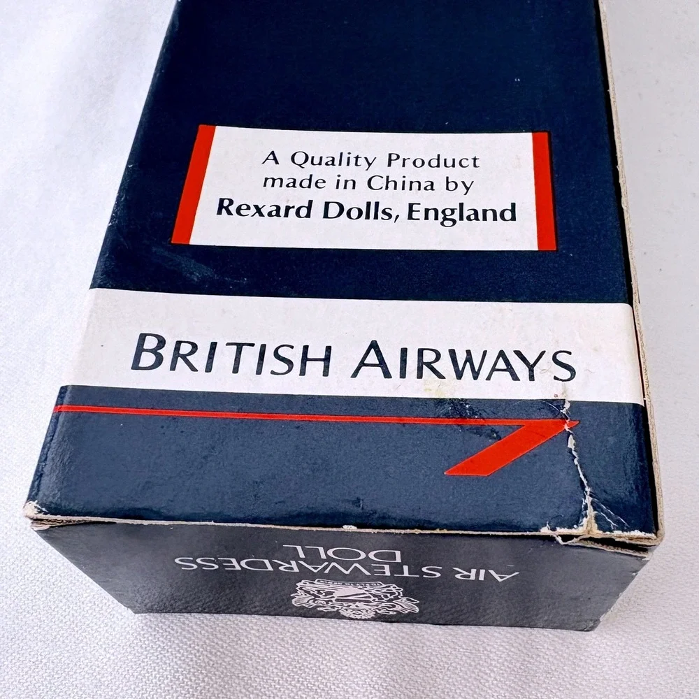 Vintage 1980s British Airways Air Stewardess Doll 8